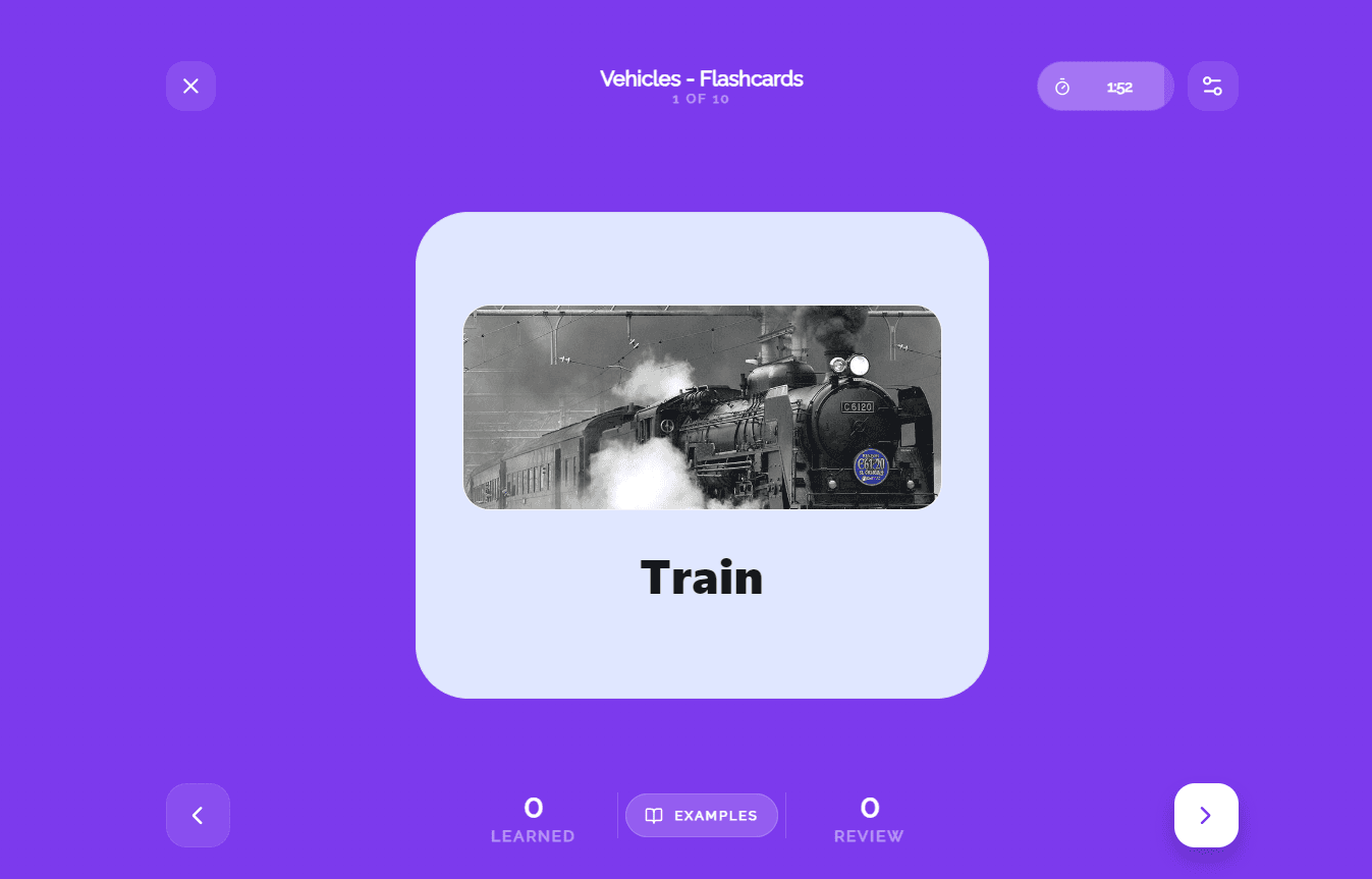 Web Flashcards