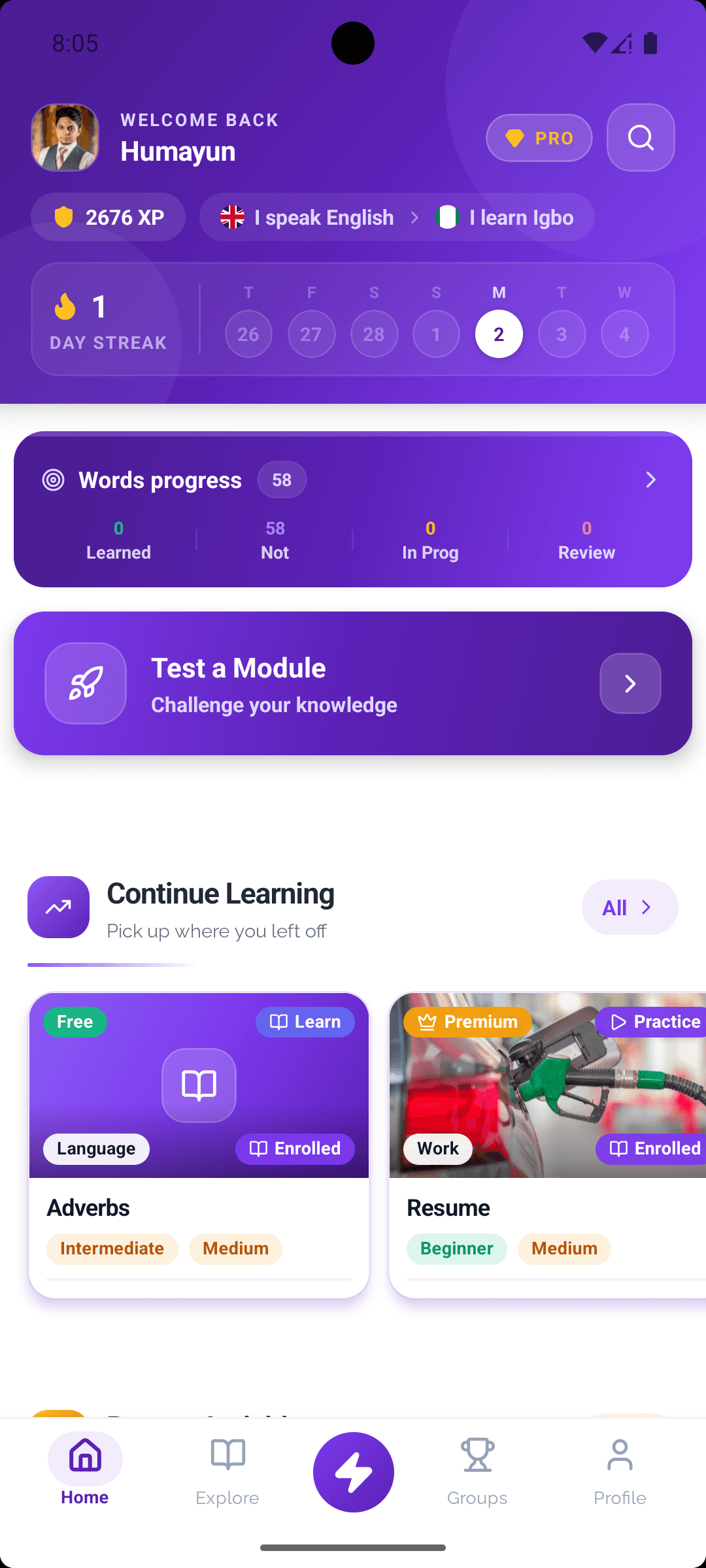 Mobile Dashboard